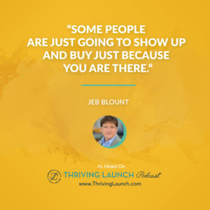 Jeb Blount Sales Effectiveness Thriving launch Podcast
