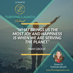 Pam Grout Power Of Gratitude Thriving Launch Podcast