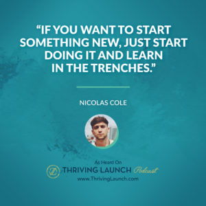 Nicolas Cole How To Get Noticed As A Writer Thriving Launch Podast