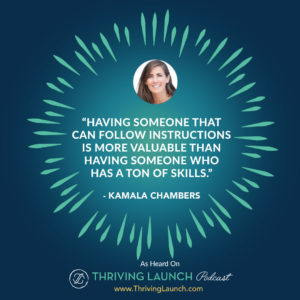 Kamala Chambers Strategic Outsourcing Thriving Launch Podcast