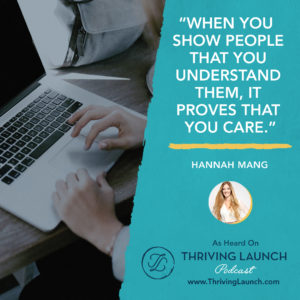 Hannah Mang How To Write An About Me Page Thriving Launch Podcast