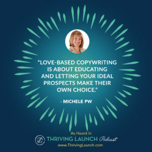 Michele PW Creative Copy Thriving Launch Podcast