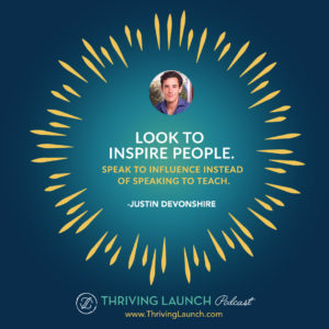 Justin Devonshire Public Speaker Training Thriving Launch Podcast